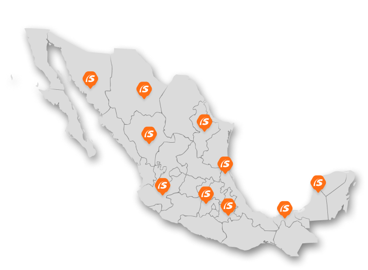 Mapa de sucursales Sitsa